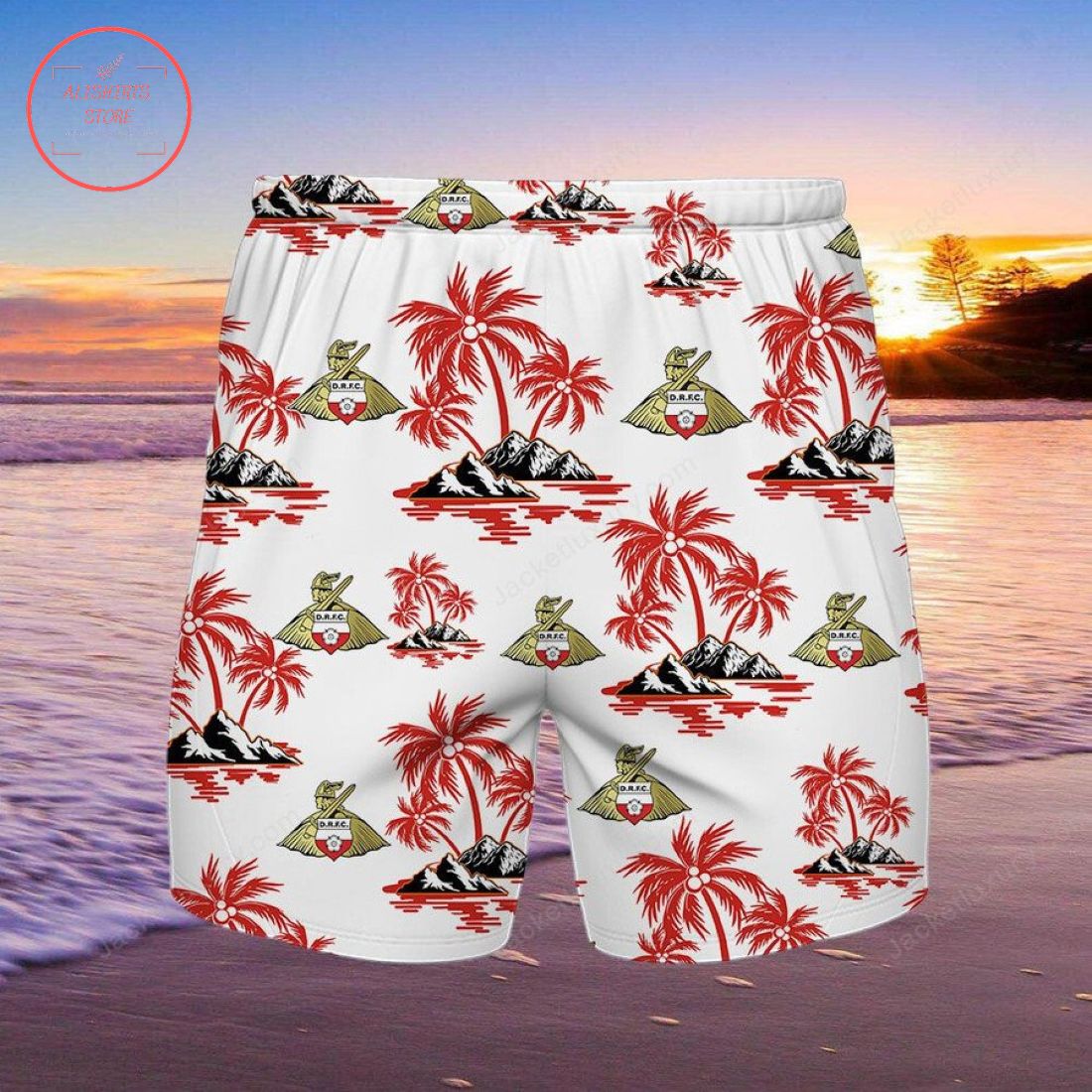 Doncaster Rovers FC Hawaiian Shirt and Beach Shorts