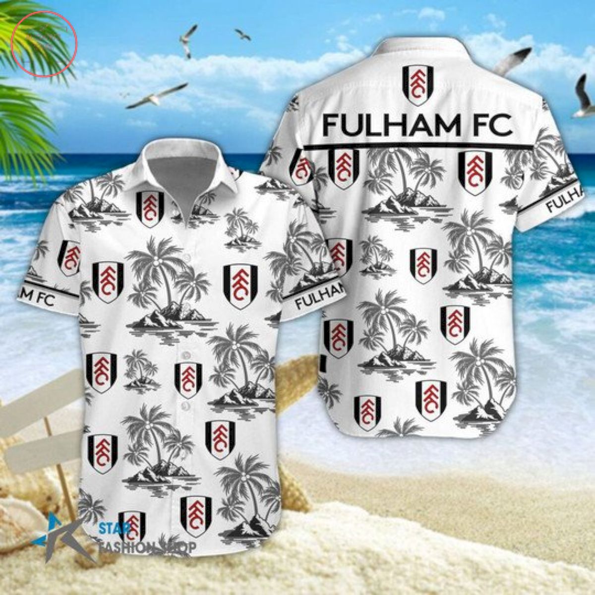 EPL Fulham Floral Hawaiian Shirts and Shorts