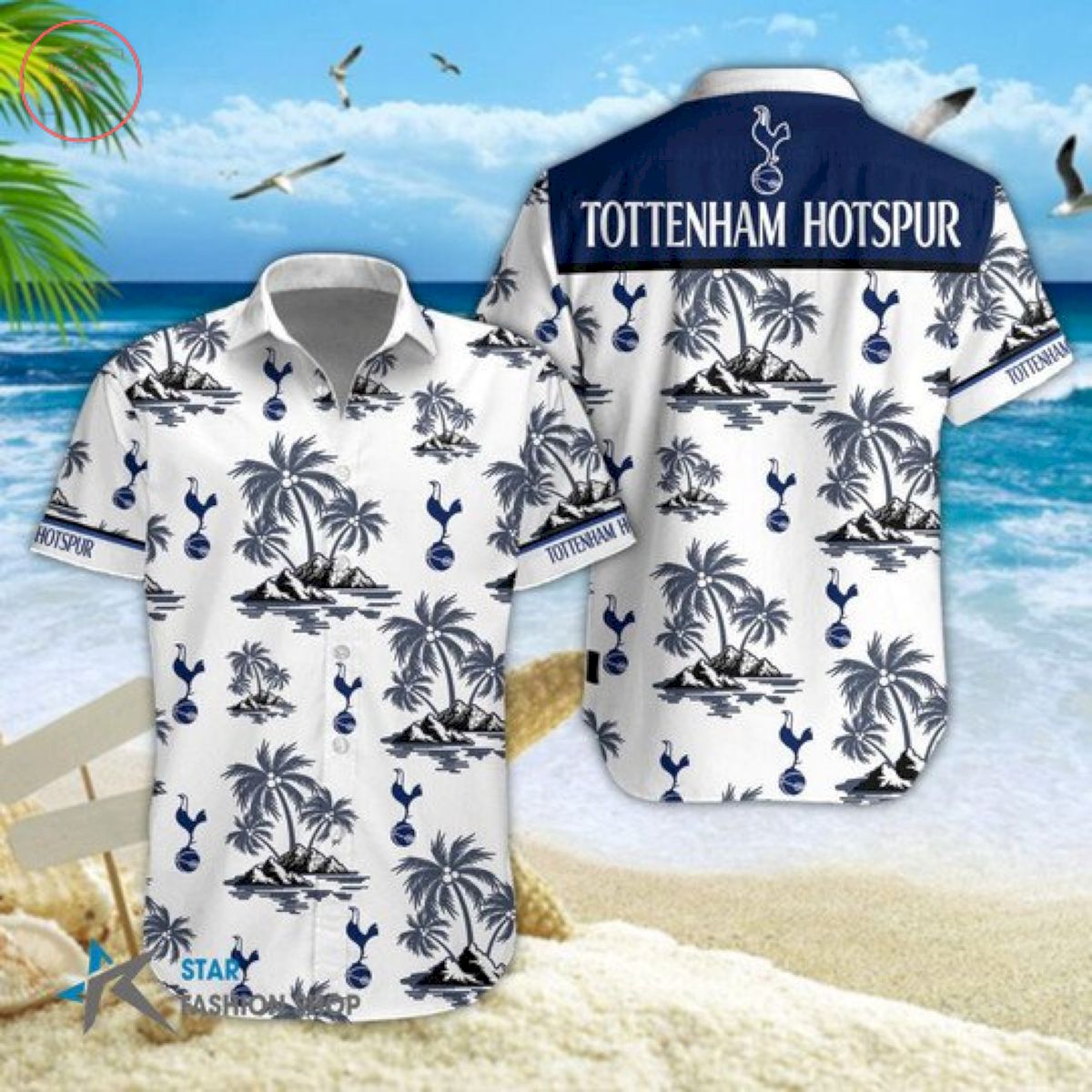 EPL Tottenham Hotspur Floral Hawaiian Shirts and Shorts