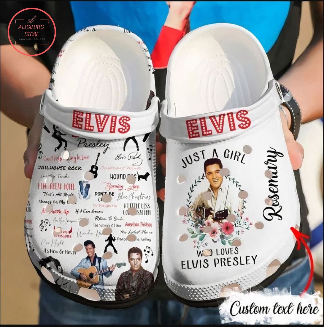 Elvis Presley Custom Name Crocs Crocband Clog