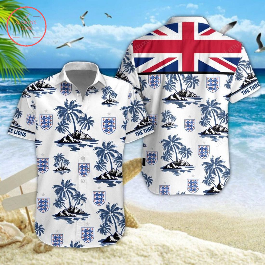 England national football team Hawaiian Shirt and Shorts