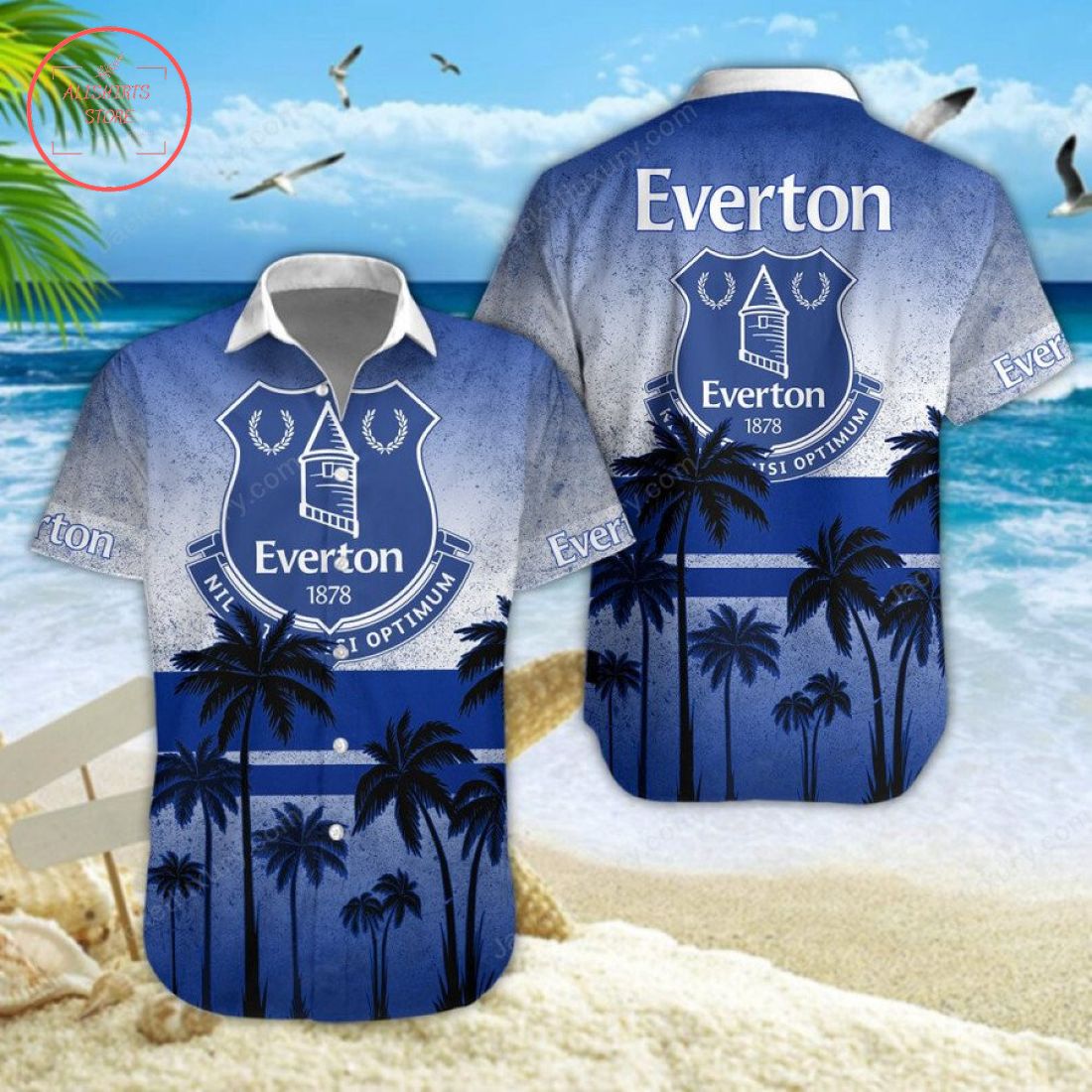 Everton F.C Hawaiian Shirt and Beach Shorts