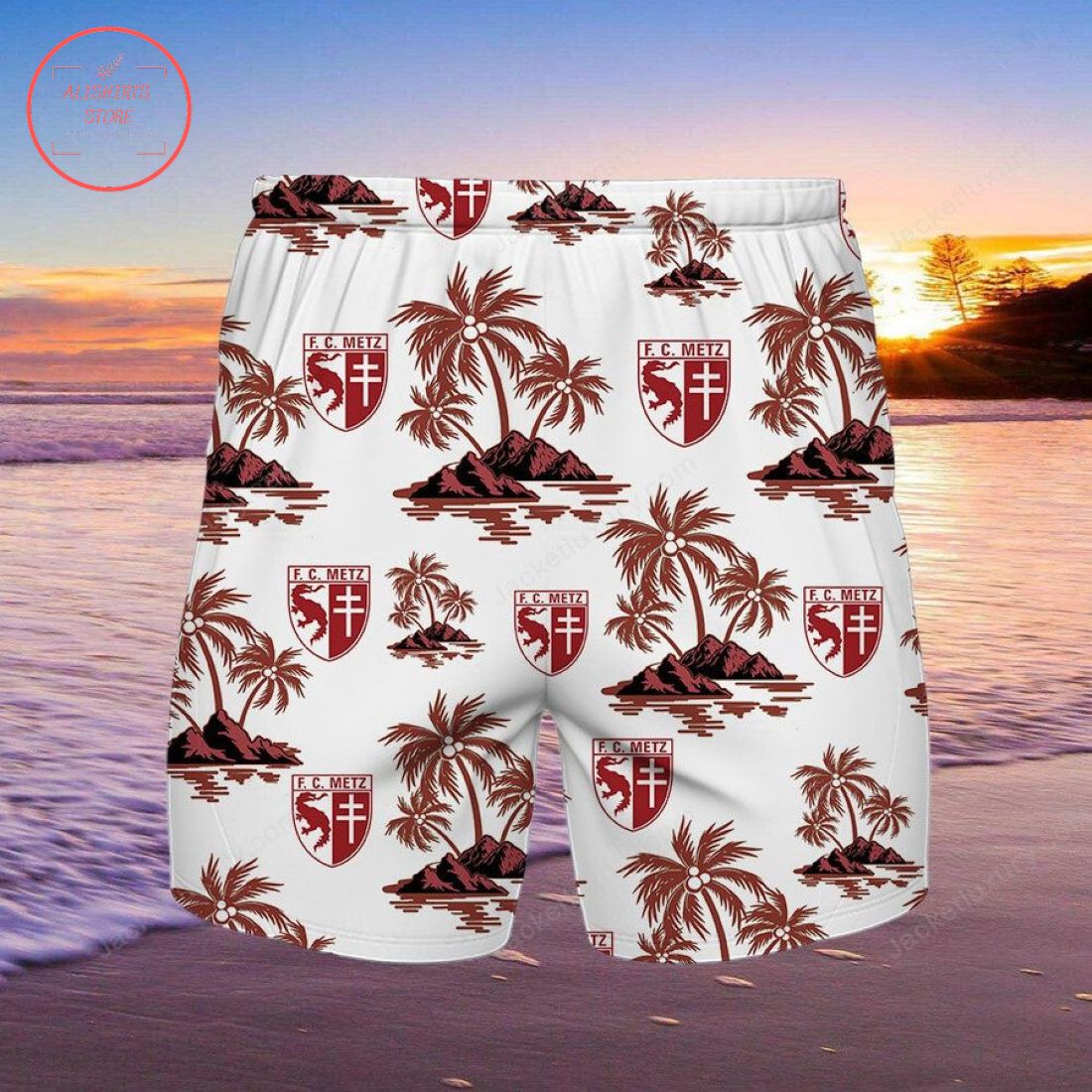 FC Metz Hawaiian shirt and shorts