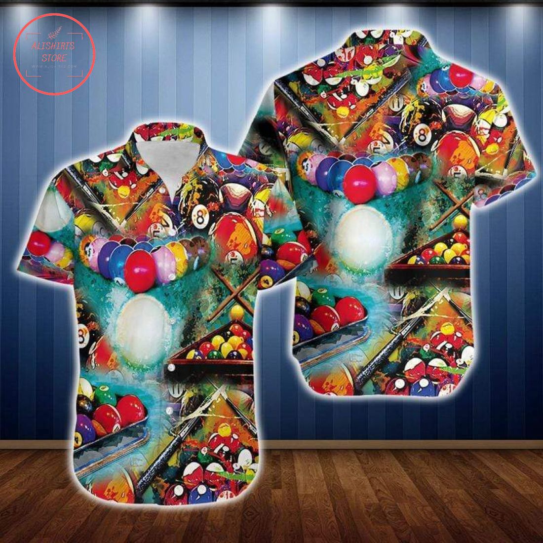 Fall In Love With Pool Billiard Unisex Hawaiian Shirt