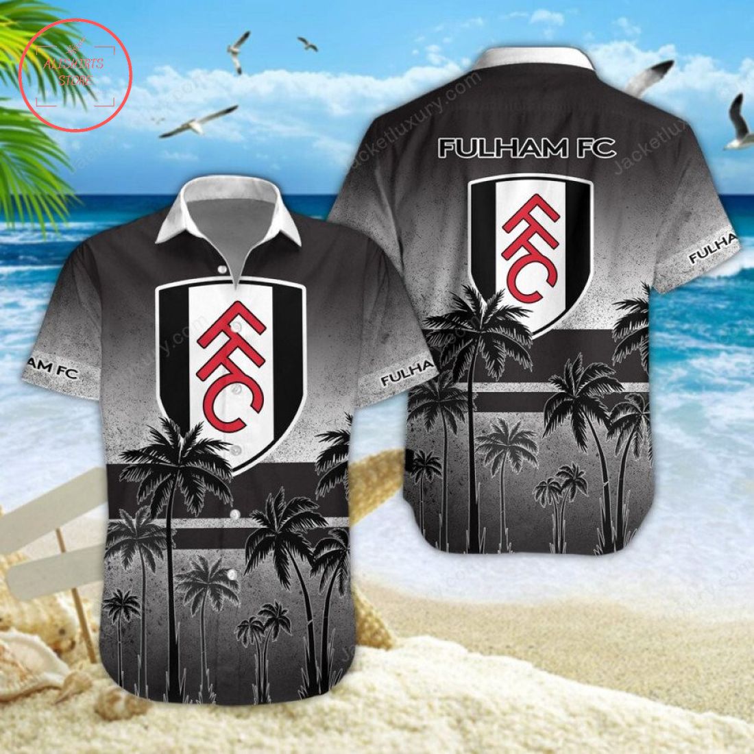 Fulham FC Hawaiian Shirt and Beach Shorts