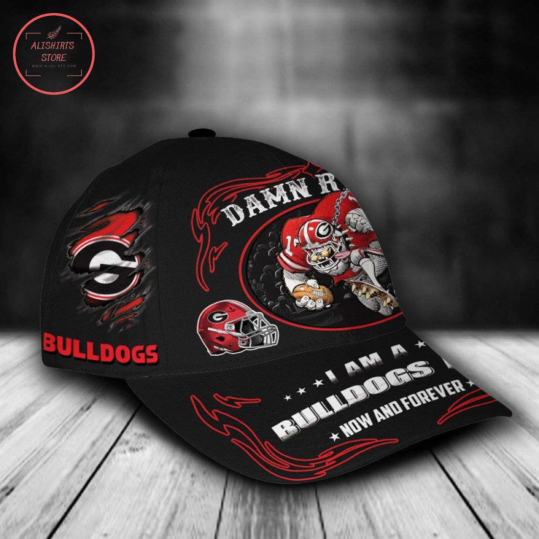 Georgia Bulldogs NCAA Classic Cap Mascot Custom Name