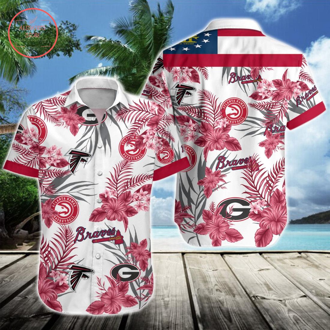 Georgia Sports Hawaiian Shirt