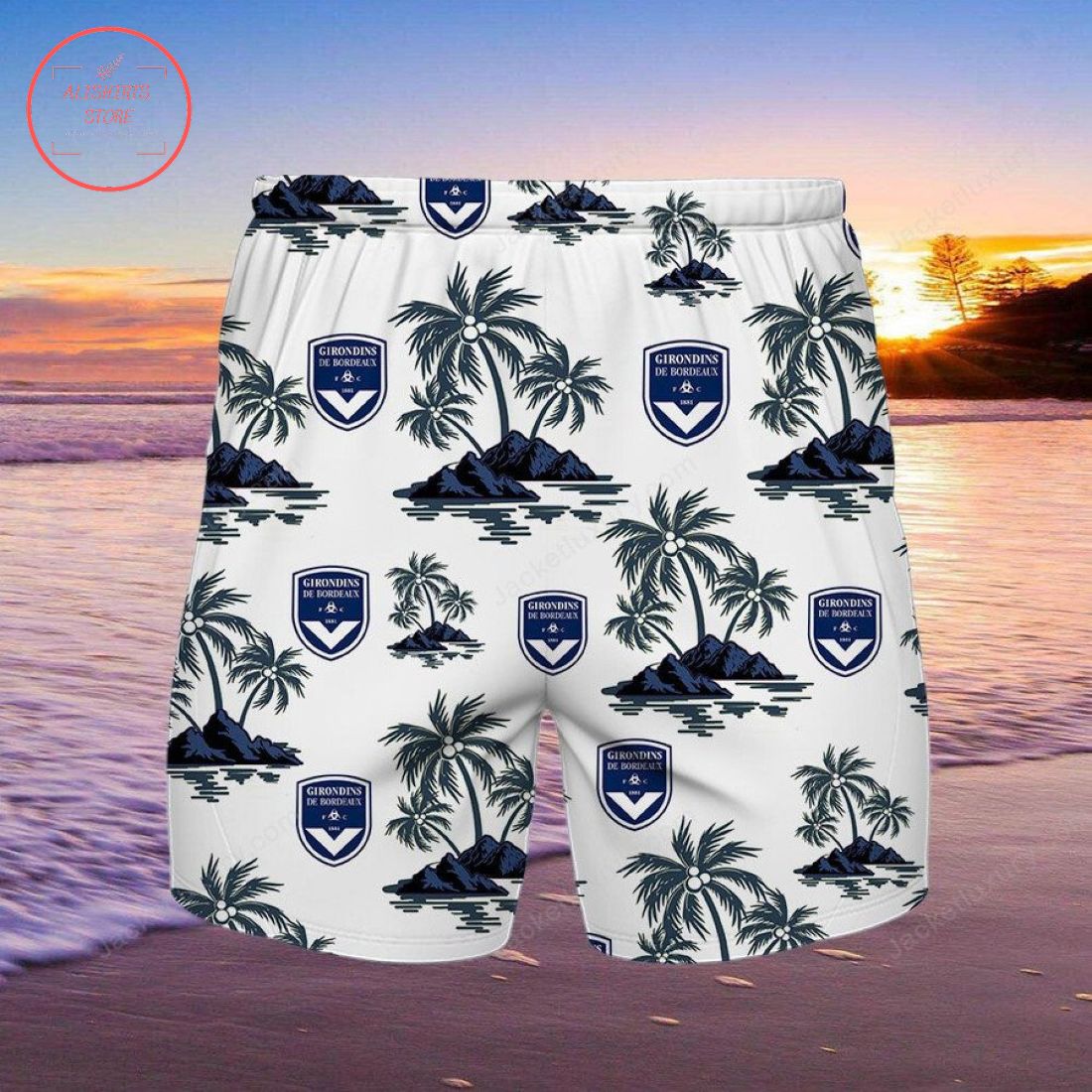Girondins de Bordeaux Hawaiian Shirt and Shorts