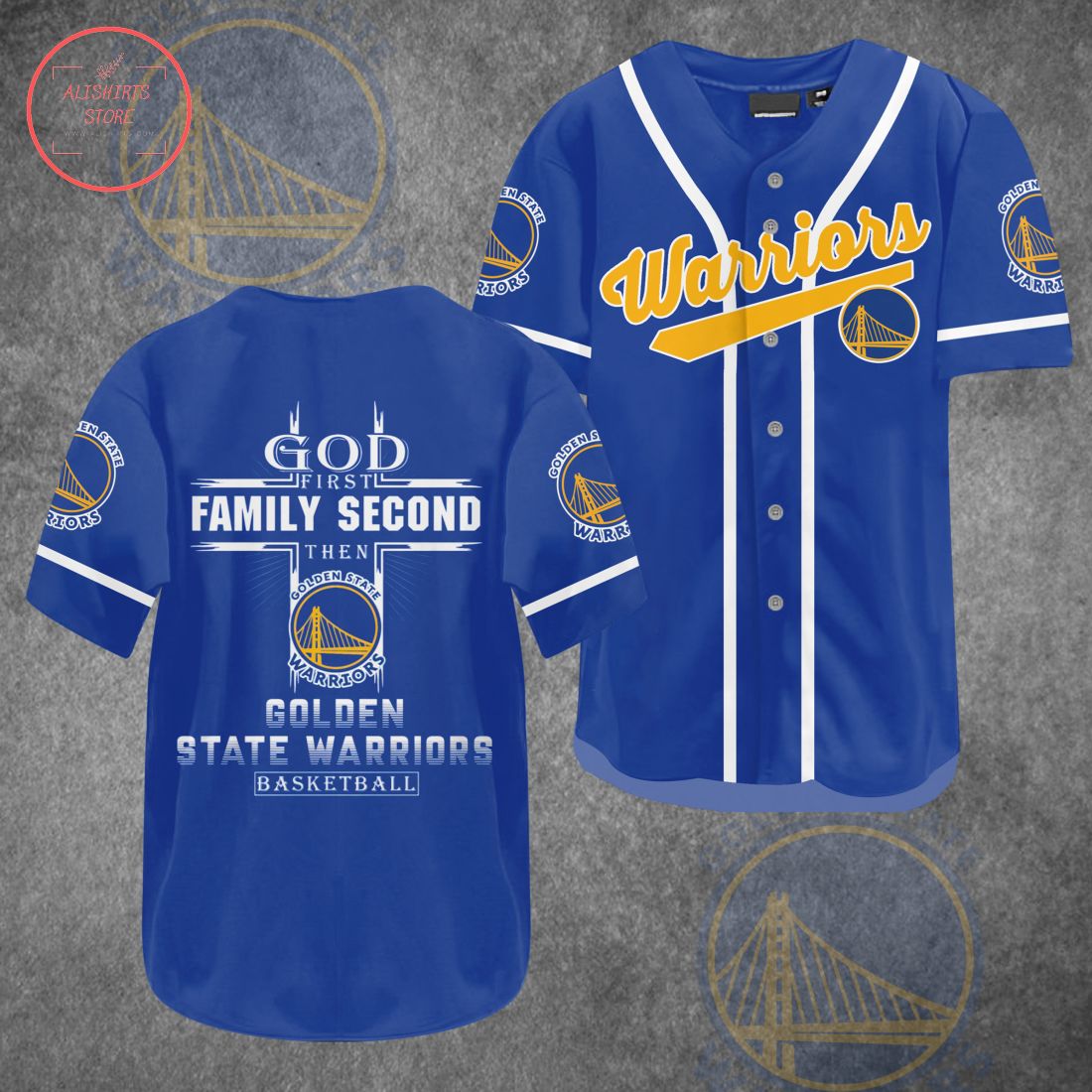 Golden State Warrior Basketball Baseball Jersey