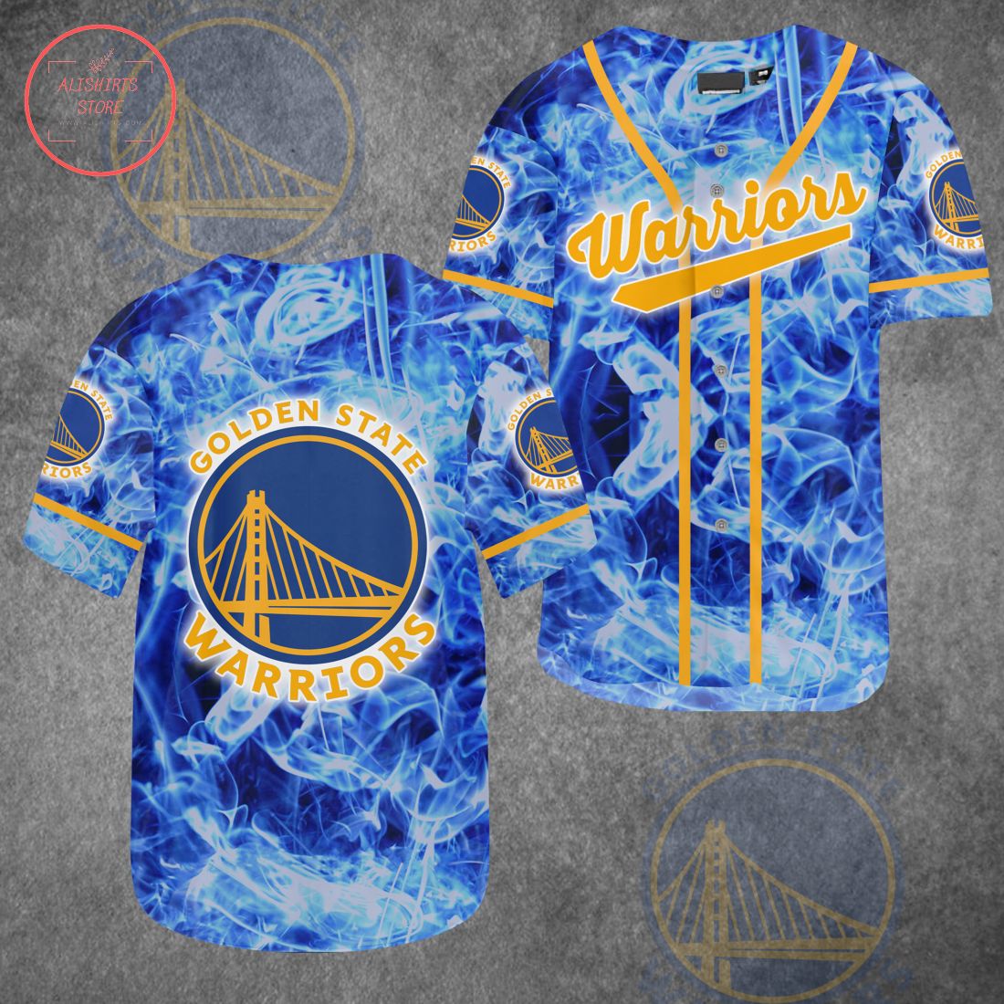 Golden State Warrior Tie Dye Baseball Jersey