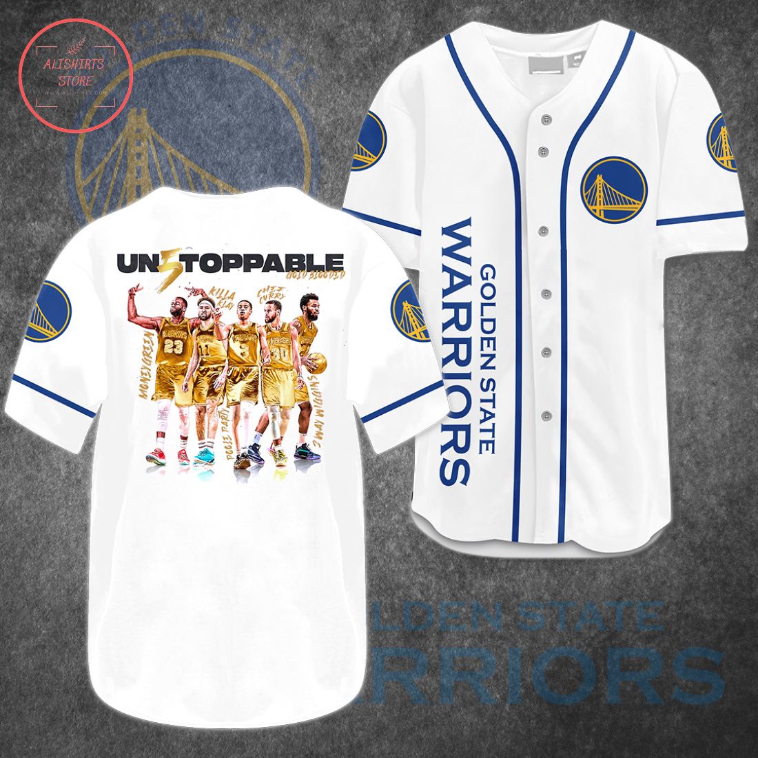 Golden State Warrior Unstoppable Team Baseball Jersey