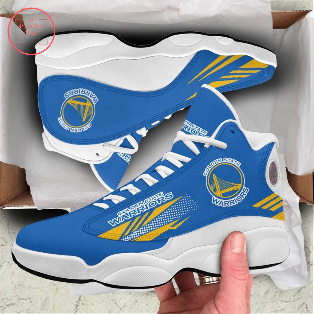 Golden State Warriors Air Jordan 13 Sneaker Shoes