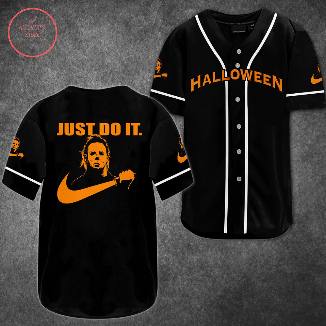 Halloween Just Do It Baseball Jersey