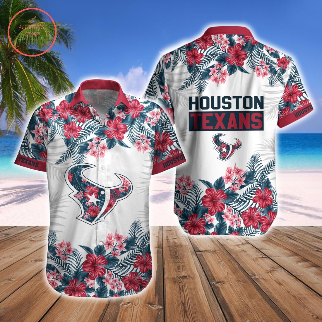 Houston Texans Combo Hawaiian Shirt and Shorts