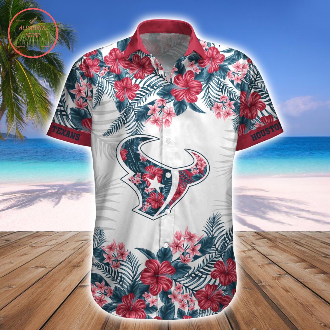 Houston Texans Combo Hawaiian Shirt and Shorts