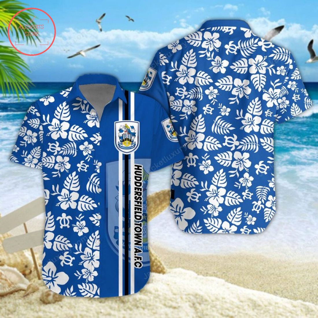 Huddersfield Town A.F.C Aloha Hawaiian Shirt and Beach Shorts