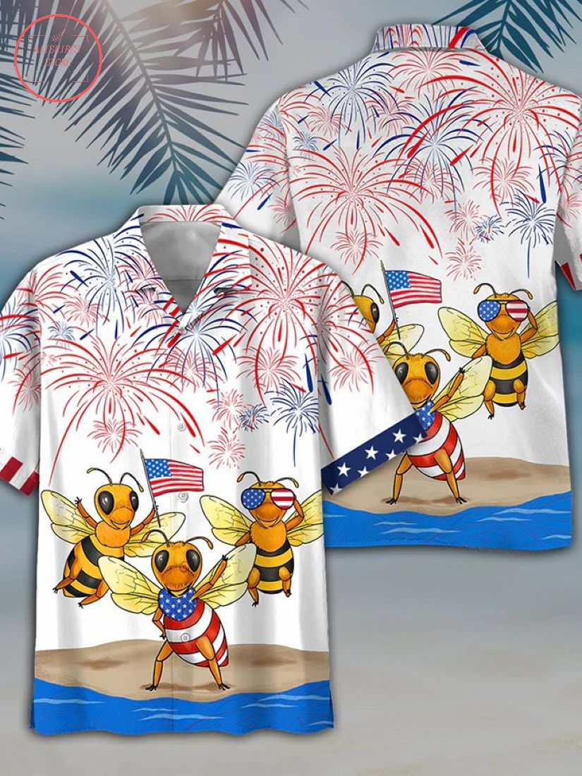 Independence Day Is Coming Bee Hawaiian Shirt