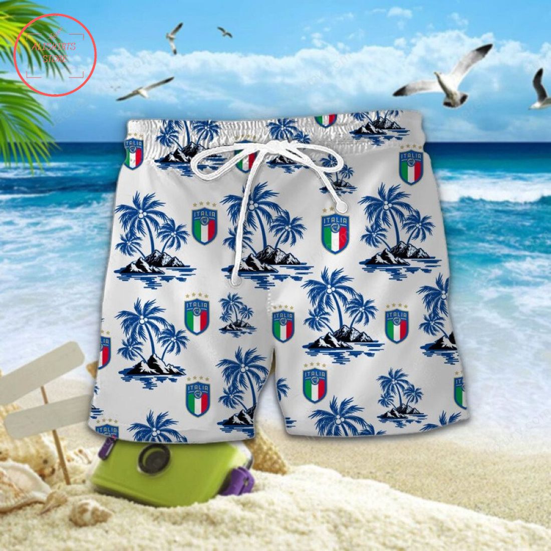 Italy national football team Hawaiian Shirt and Shorts