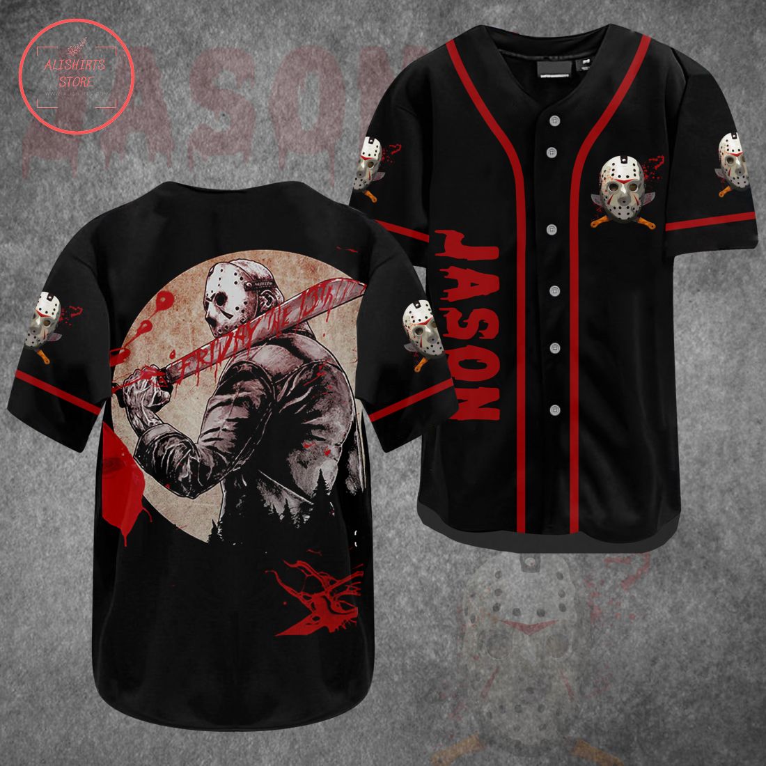 Jason Voorhees Friday Baseball Jersey