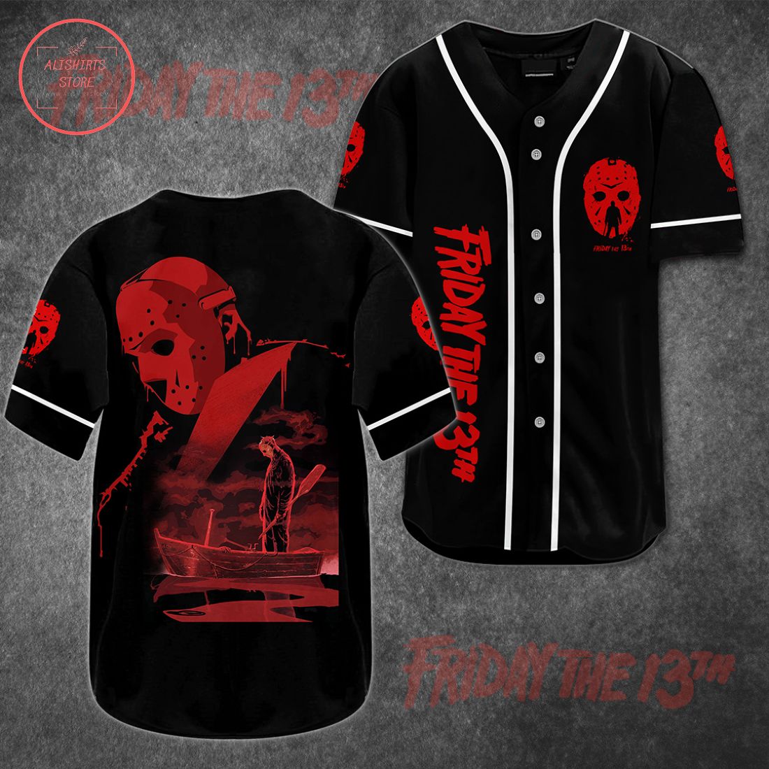 Jason Voorhees Horror Night Baseball Jersey