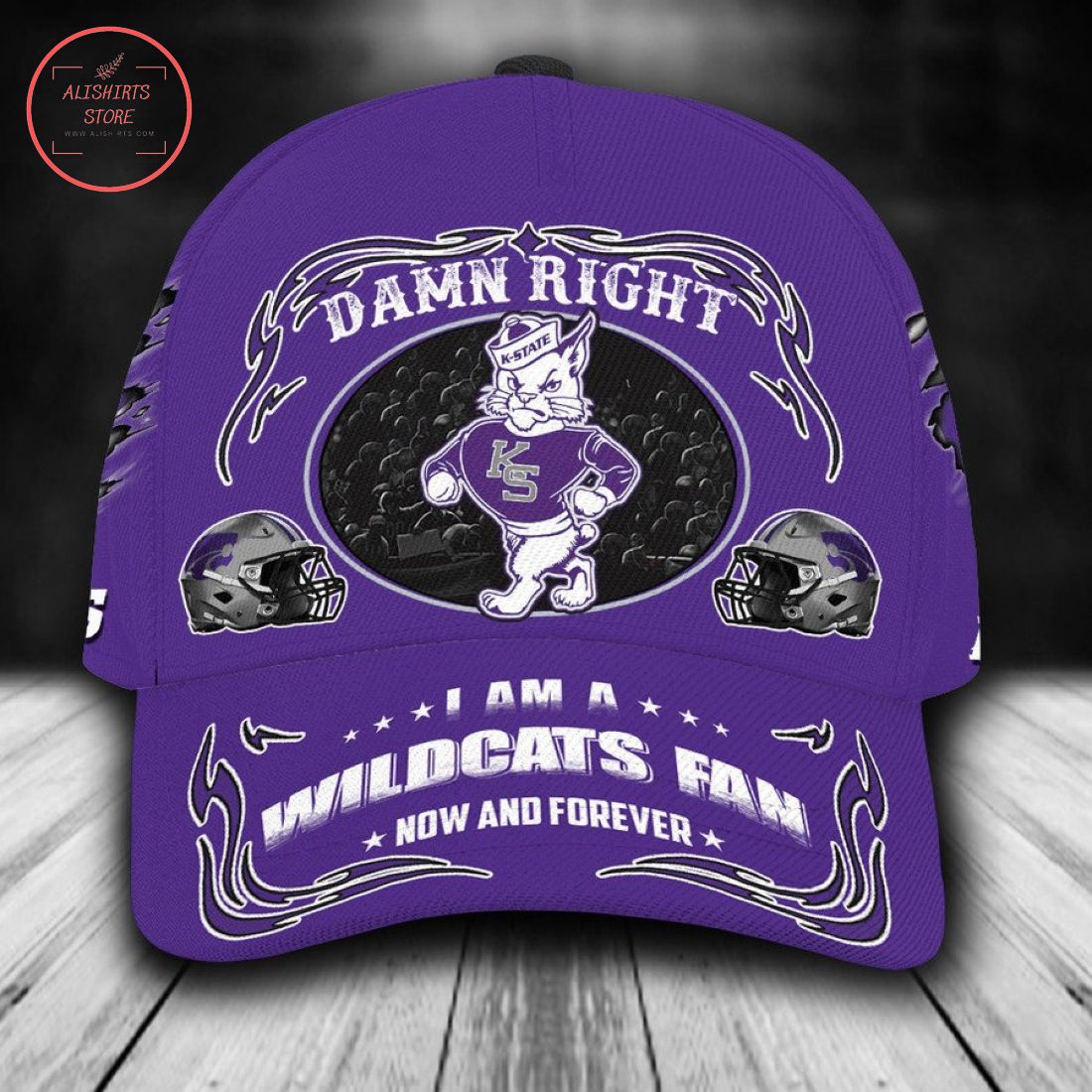 Kansas State Wildcats NCAA Classic Cap Mascot Custom Name