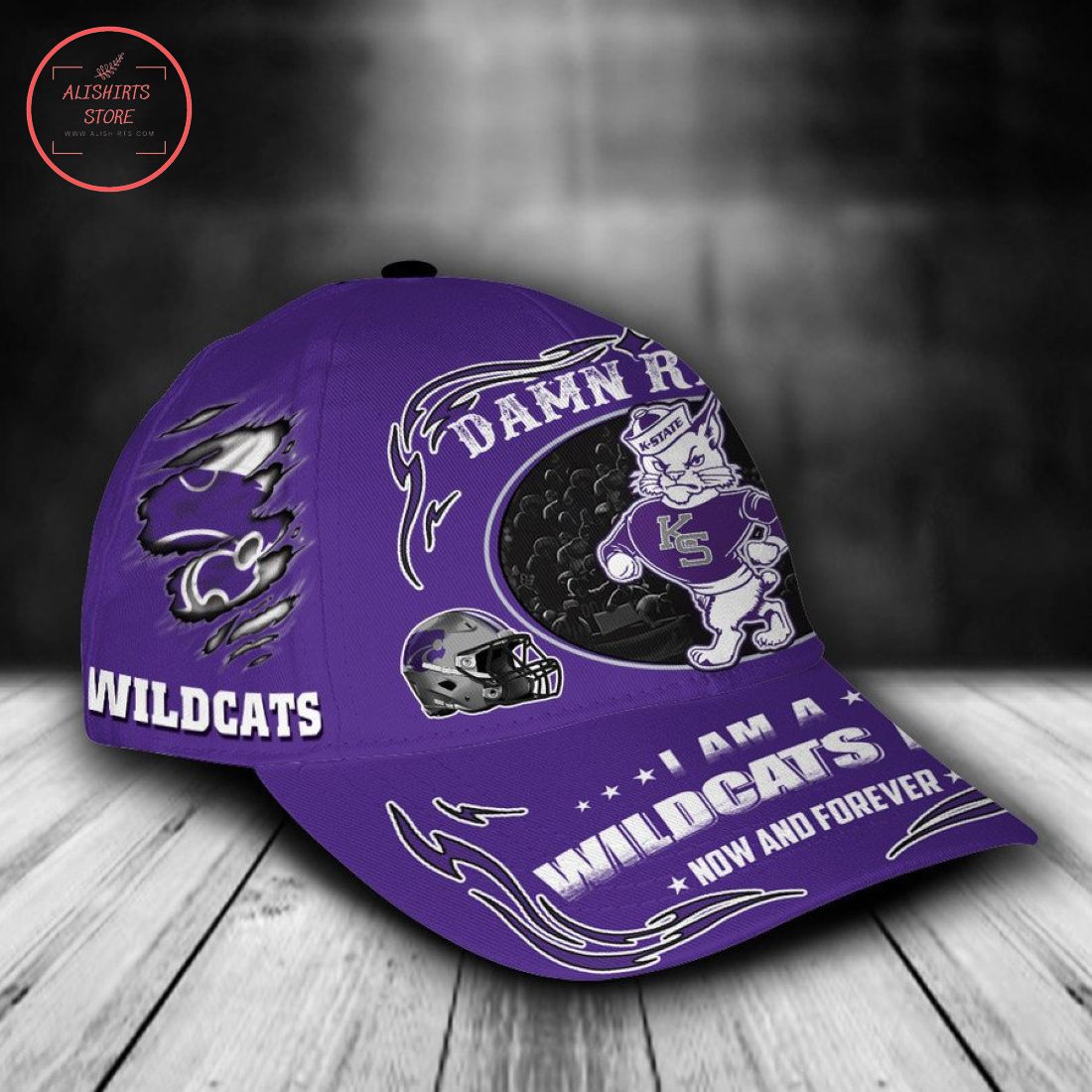 Kansas State Wildcats NCAA Classic Cap Mascot Custom Name