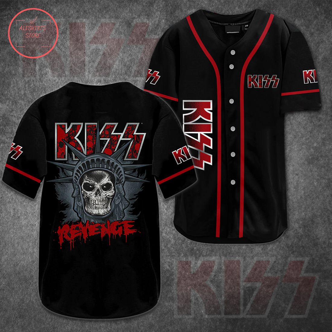 Kiss Revenge Baseball Jersey