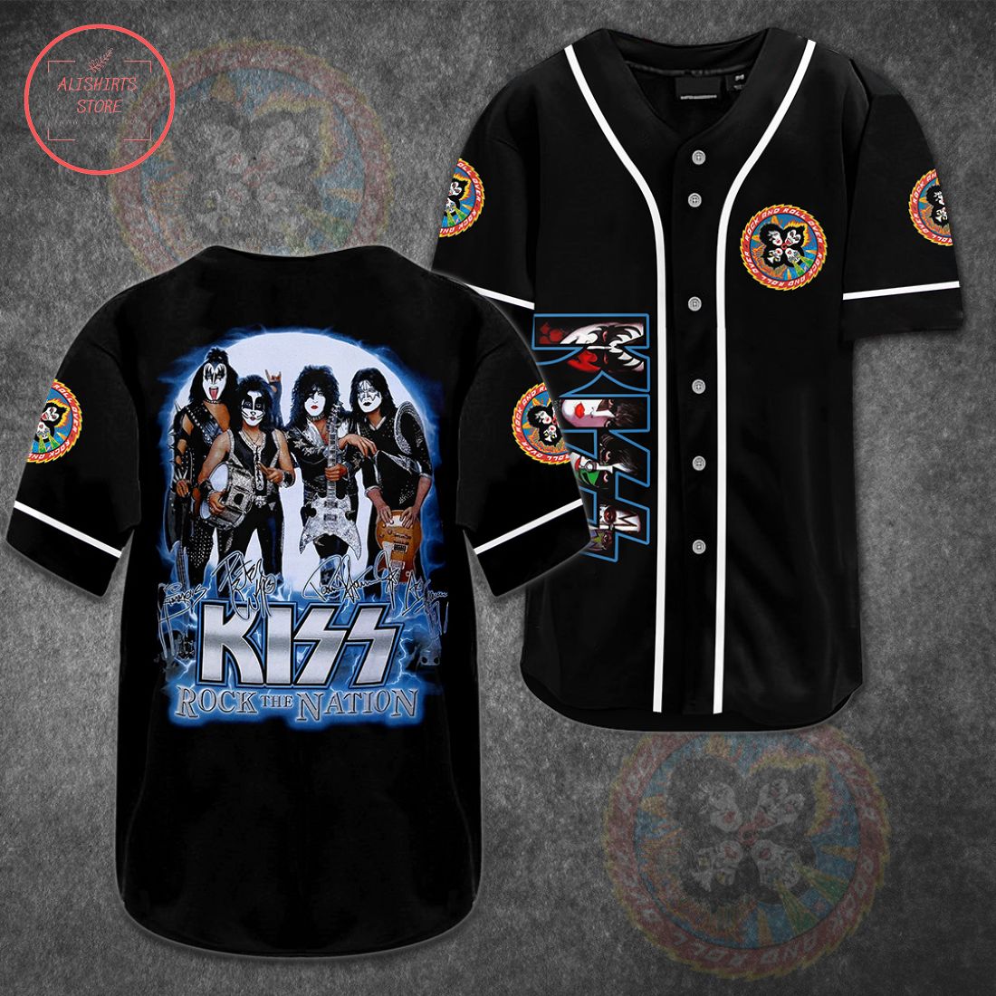 Kiss Rock the Nation Baseball Jersey