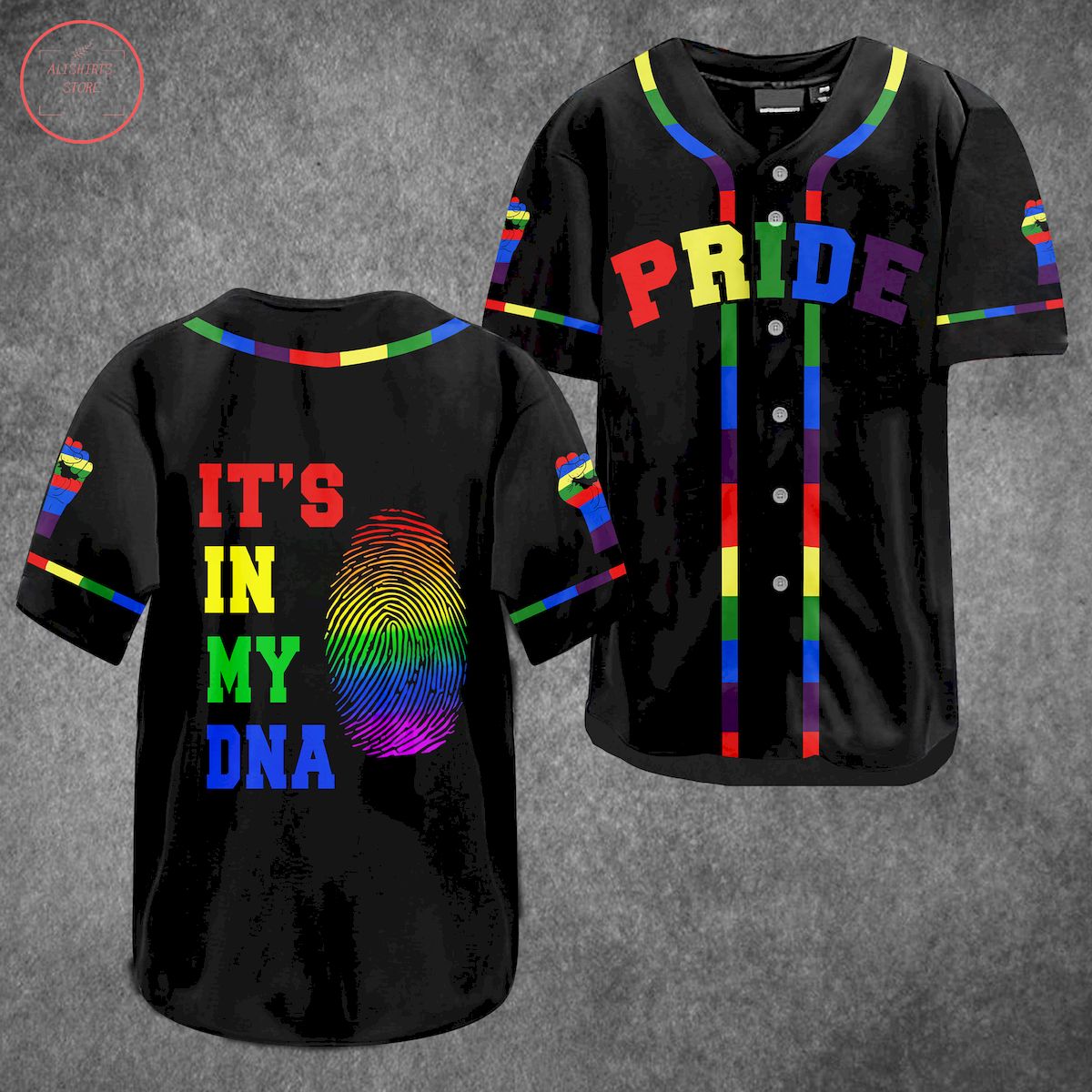 LGBT Pride It's in my DNA Baseball Jersey