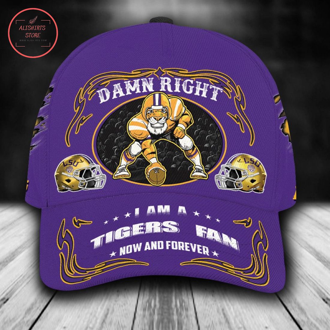 LSU Tigers NCAA Classic Cap Mascot Custom Name