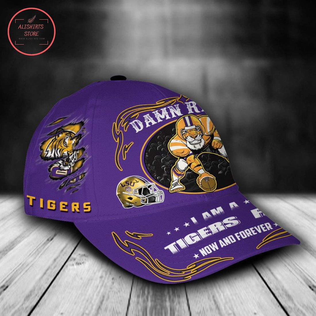 LSU Tigers NCAA Classic Cap Mascot Custom Name