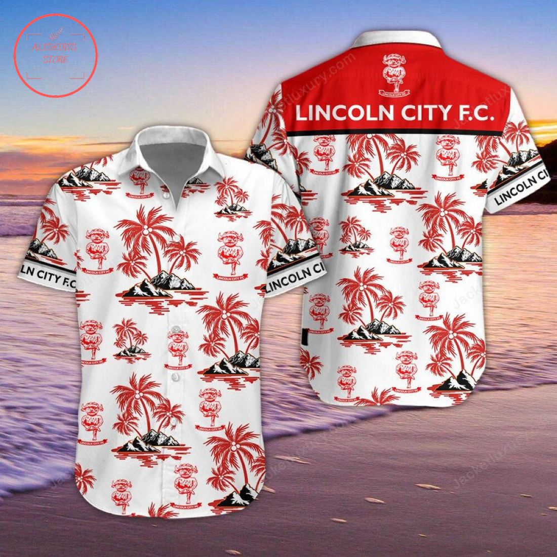 Lincoln City FC Hawaiian Shirt and Beach Shorts