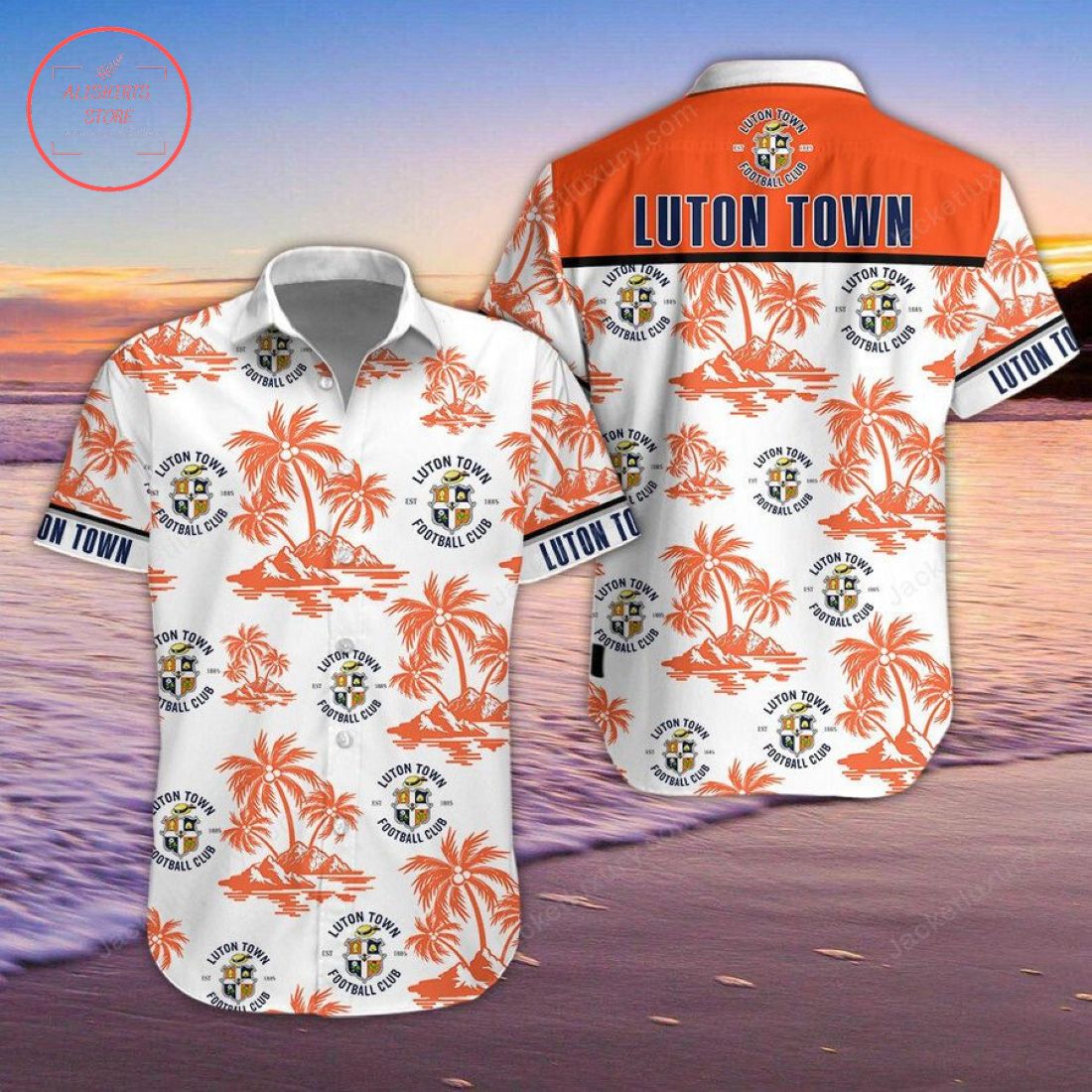 Luton Town FC Hawaiian Shirt and Shorts