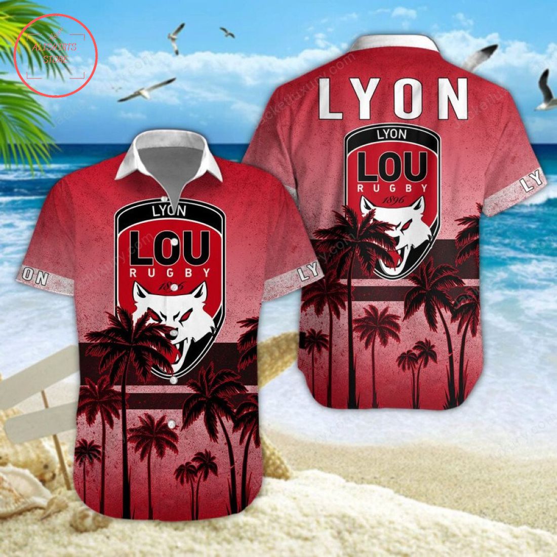 Lyon OU Hawaiian Shirt and Shorts