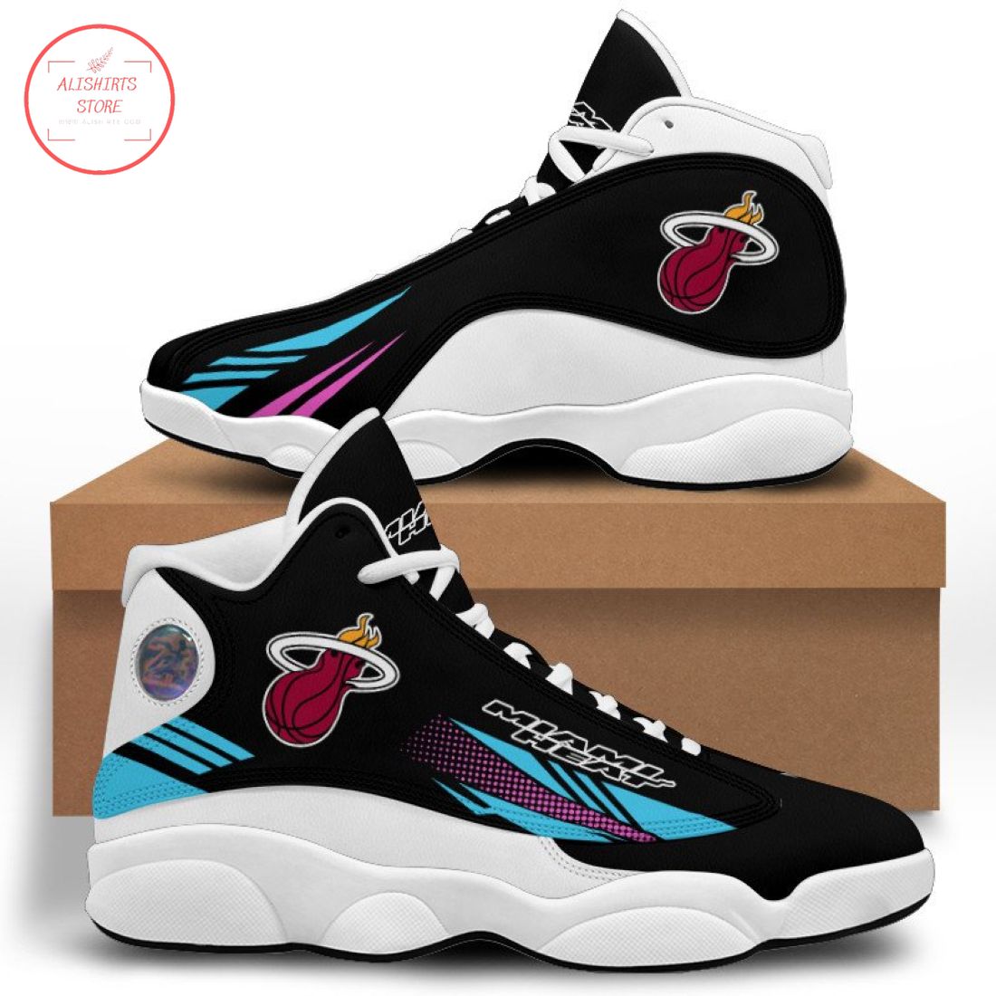 Miami Heat Air Jordan 13 Sneaker Shoes