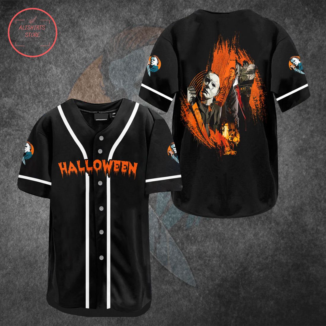 Michael Myers Horror Baseball Jersey