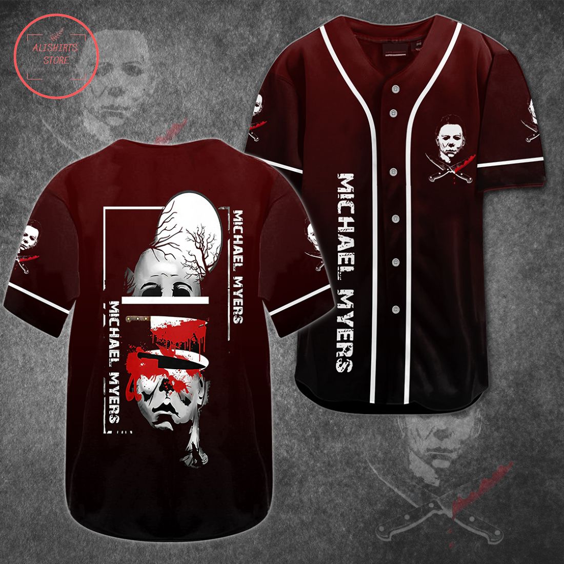 Michael Myers Horror Halloween Baseball Jersey