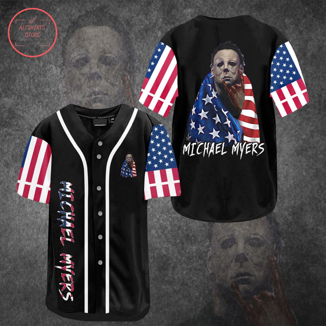 Michael Myers US Flag Baseball Jersey