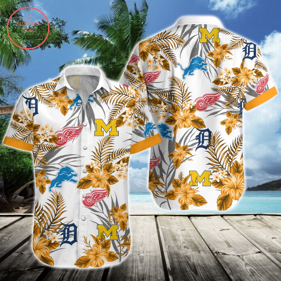 Michigan Sports Hawaiian Shirt