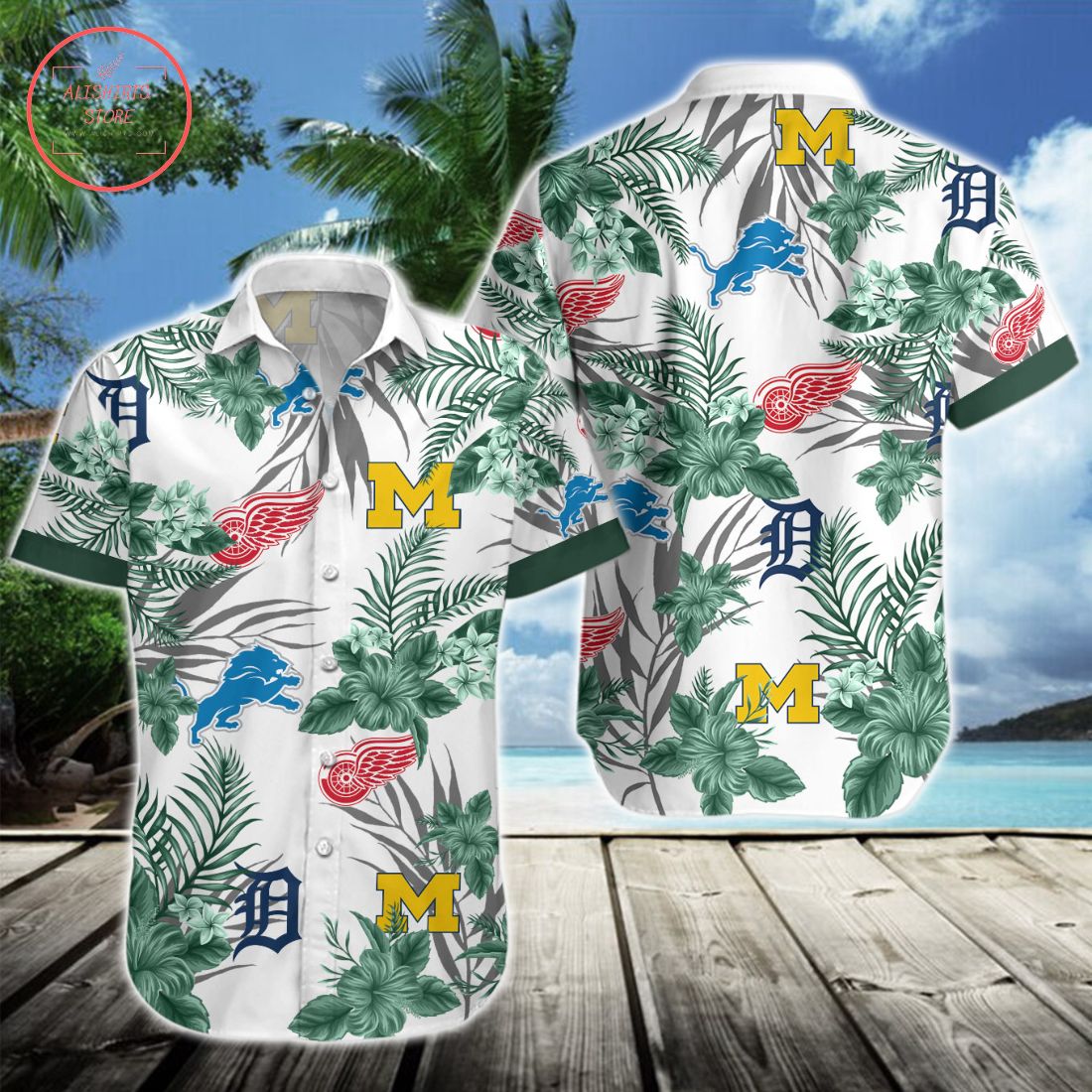 Michigan Sports Hawaiian Shirt