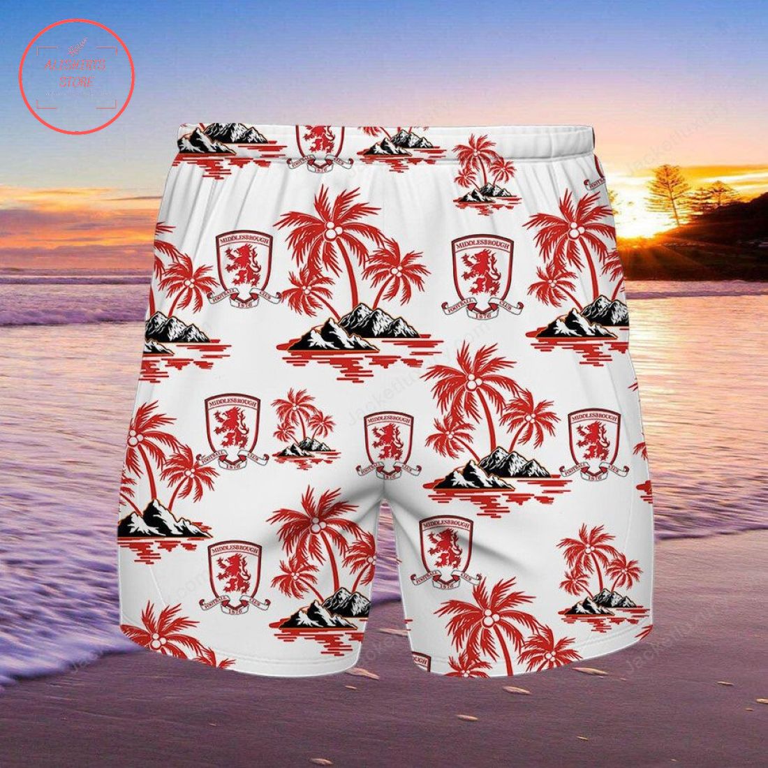 Middlesbrough FC Hawaiian Shirt and Shorts