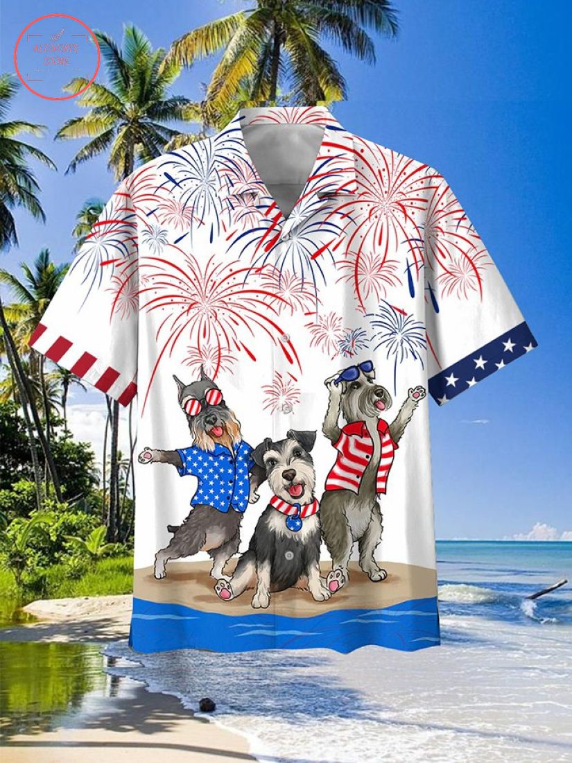 Miniature Schnauzer Independence Is Coming Hawaiian Shirt