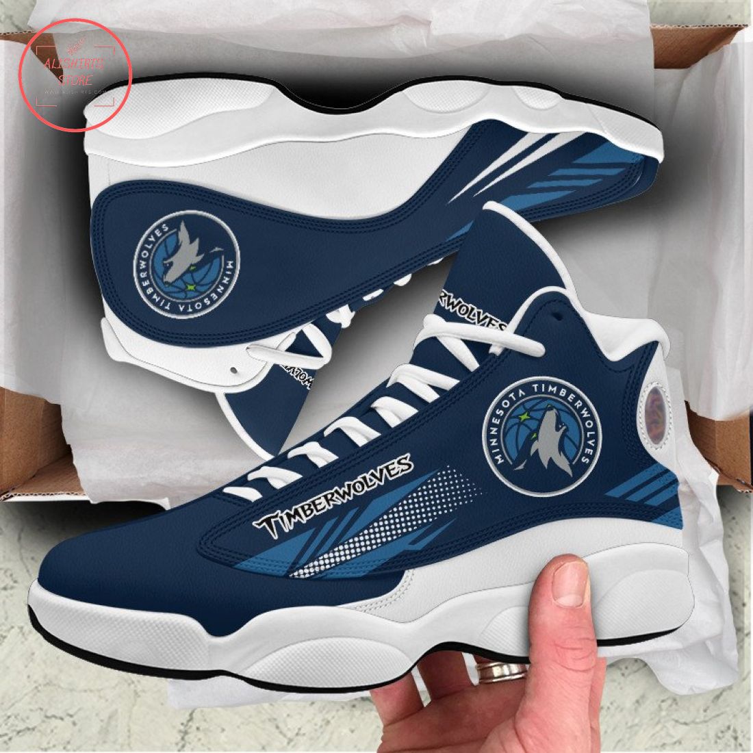 Minnesota Timberwolves Air Jordan 13 Sneaker Shoes