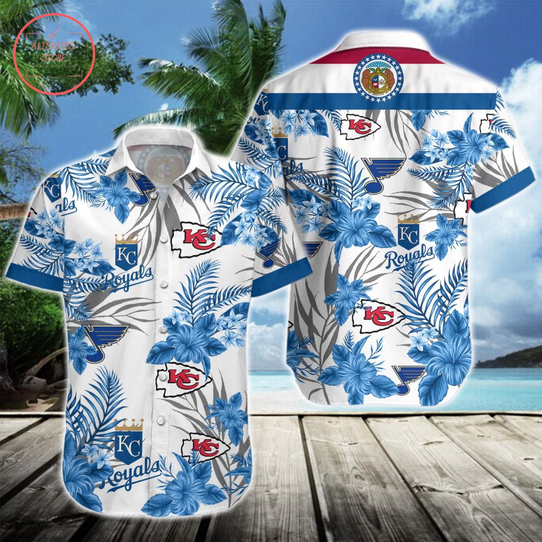 Missouri Sports Chiefs Blues Royals Hawaiian Shirt