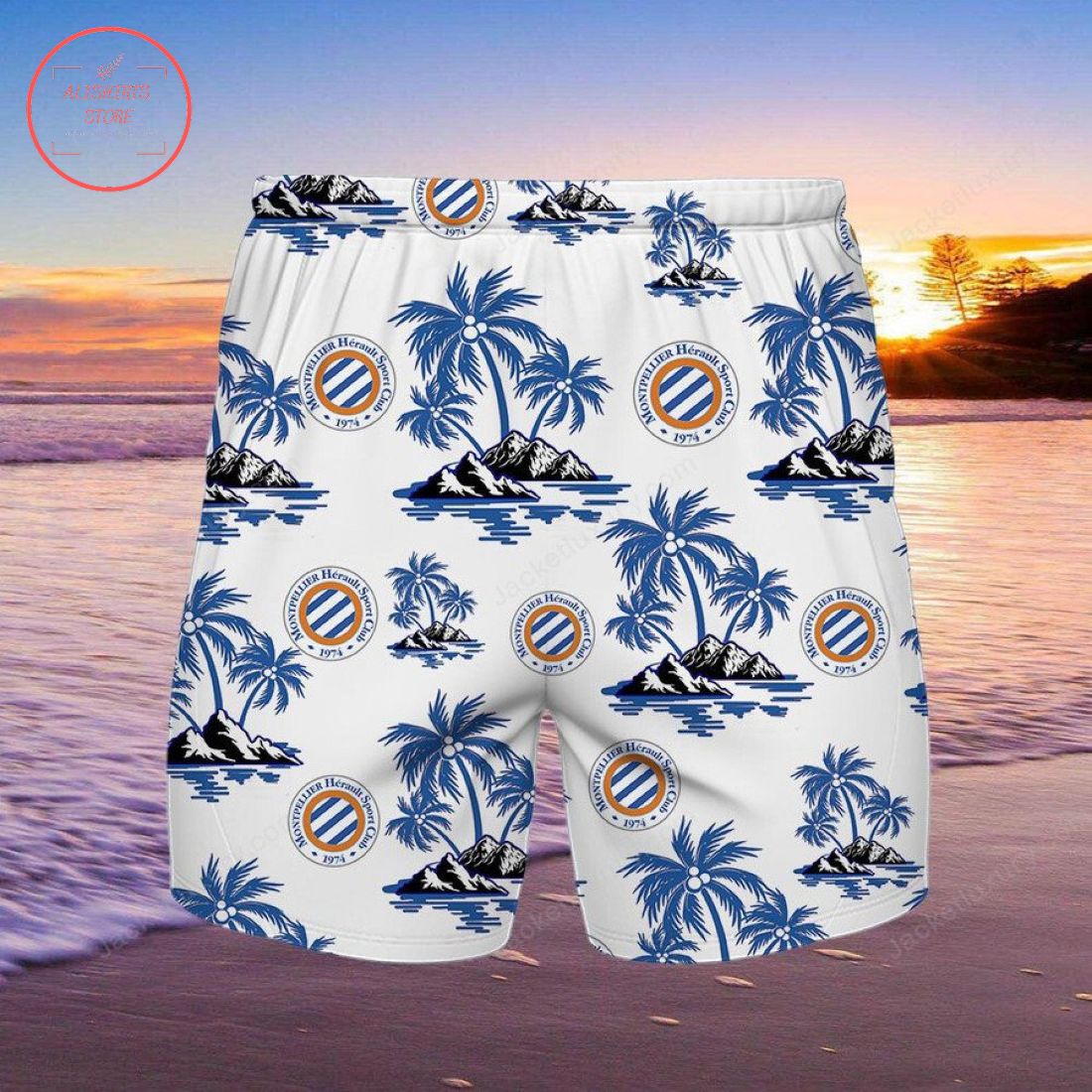 Montpellier HSC Hawaiian Shirt and Shorts