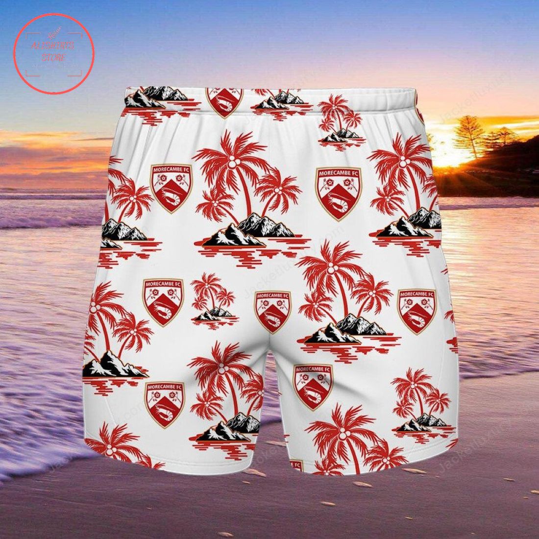 Morecambe FC Hawaiian Shirt and Beach Shorts
