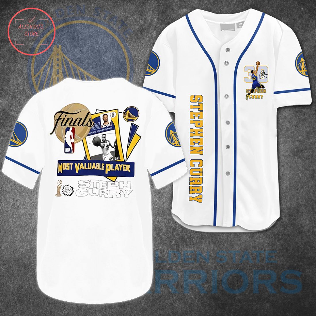 Most Valuable Player Stephen Curry Baseball Jersey