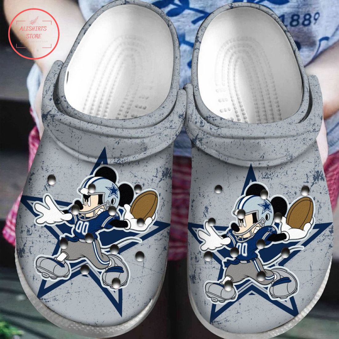 NFL Dallas Cowboys Mickey Mouse Crocs Crocband Clog