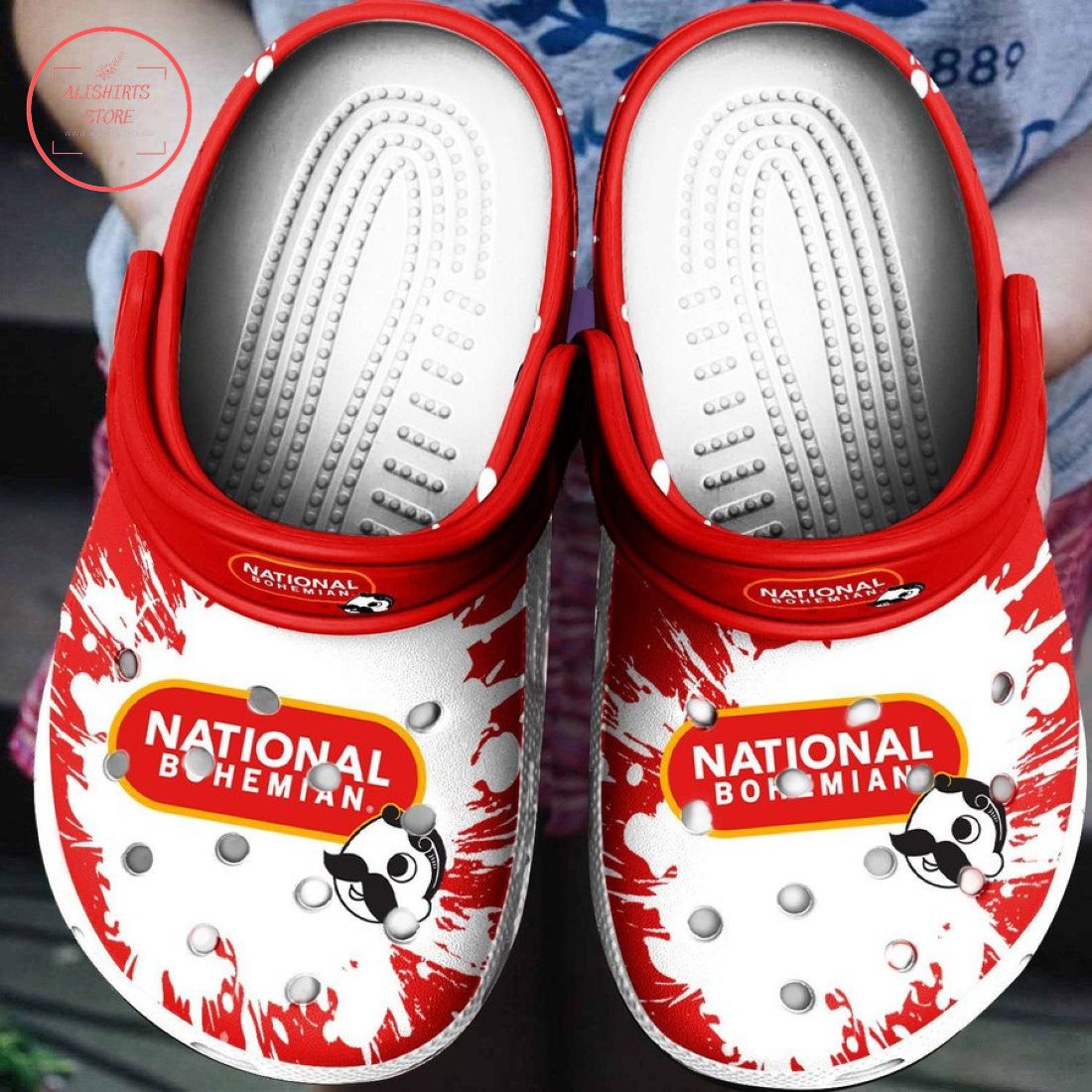 National Bohemian Crocs Crocband Clog