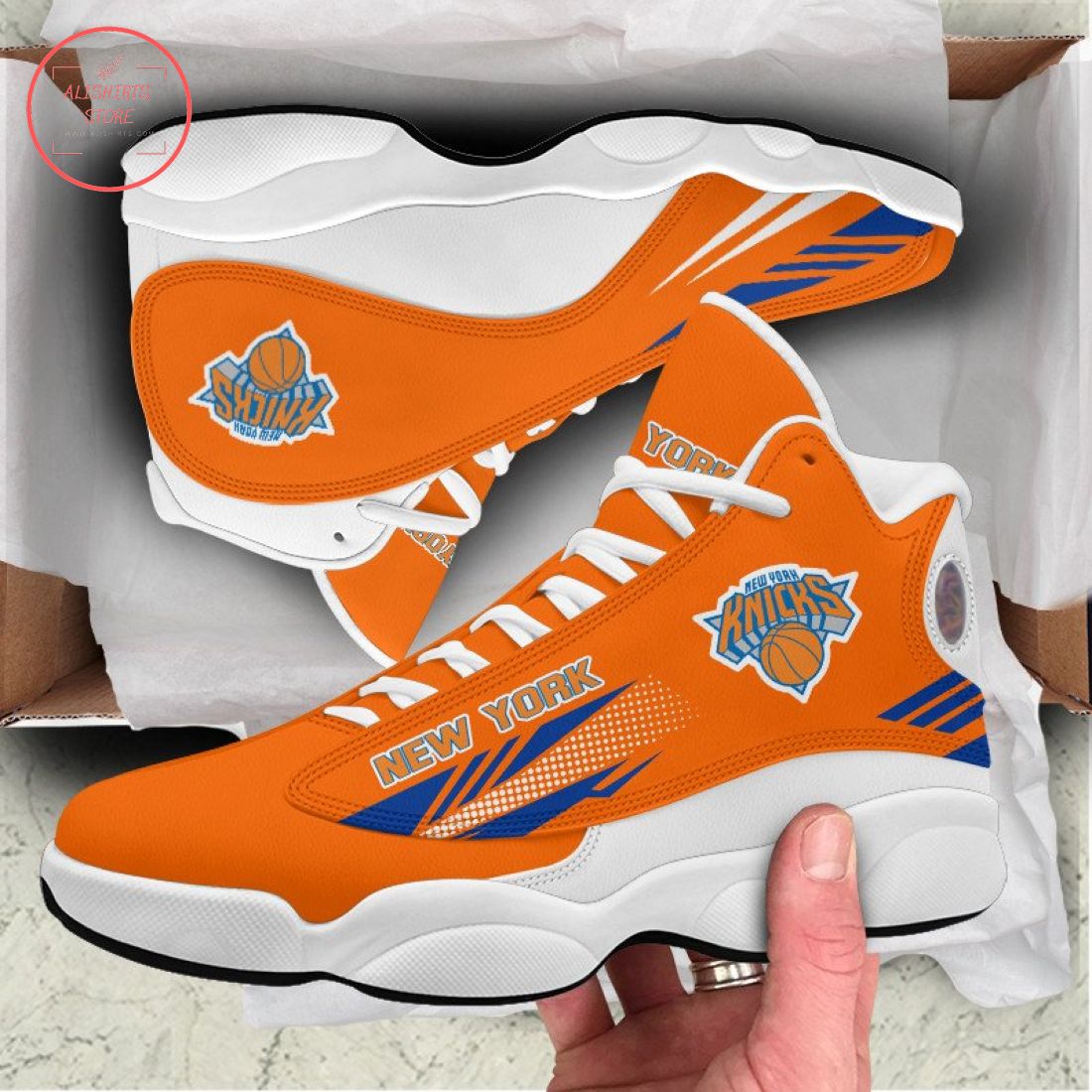 New York Knicks Air Jordan 13 Sneaker Shoes